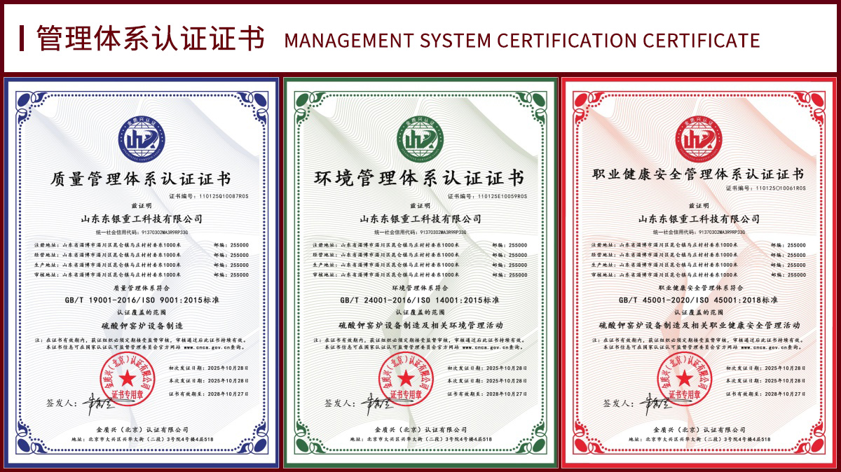 Management System Certification Certificate