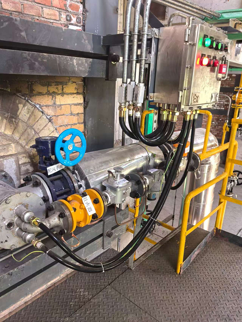 SOP kiln combustion system